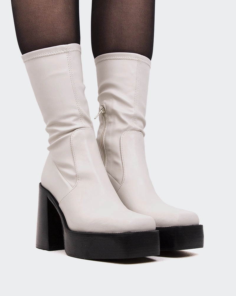 Stormbuck Chelsea Boots Paix Ivory Stretch