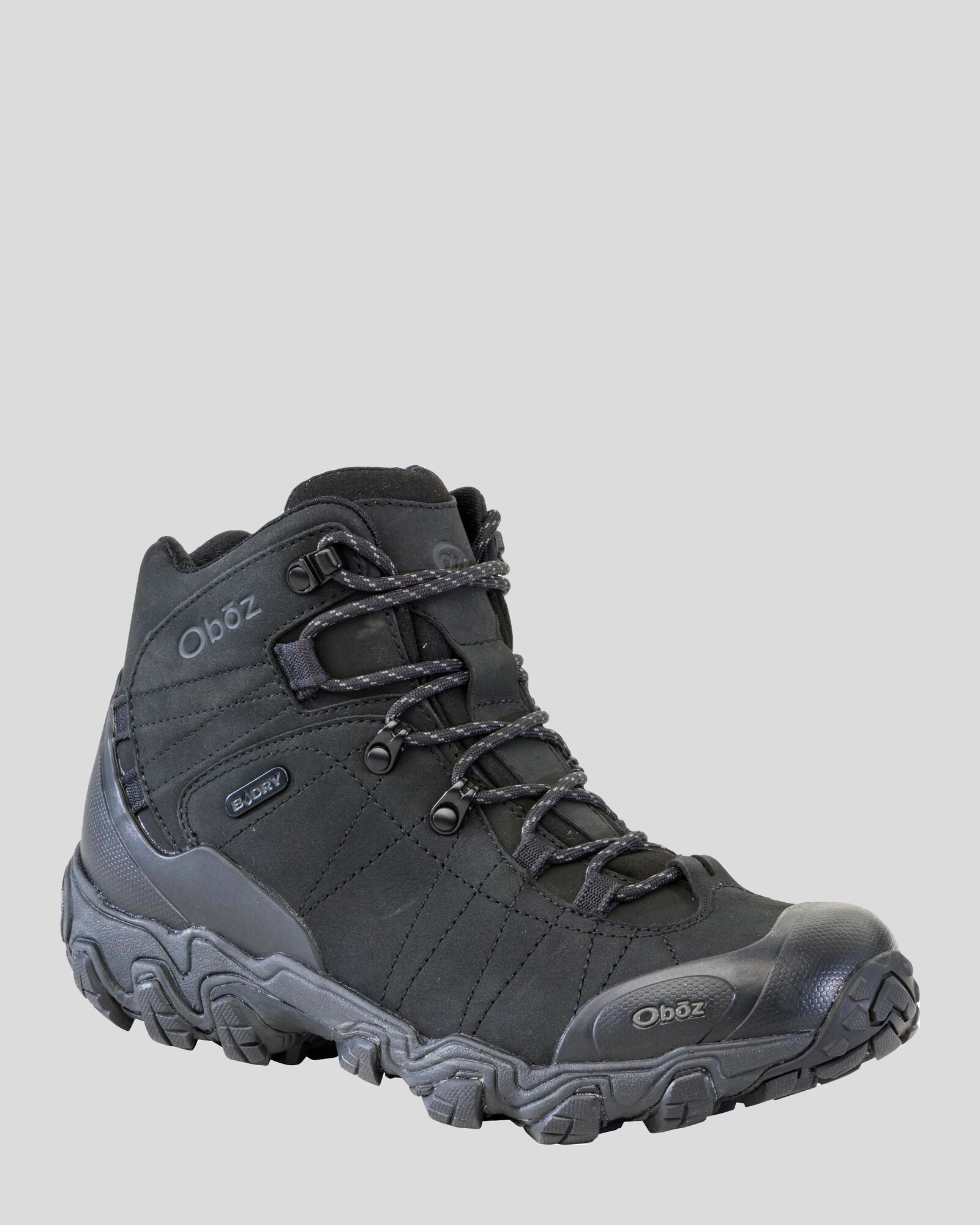 Organic Hiking Boots Men's Oboz Bridger Mid Hiking Boots - Wide  - Black Sea