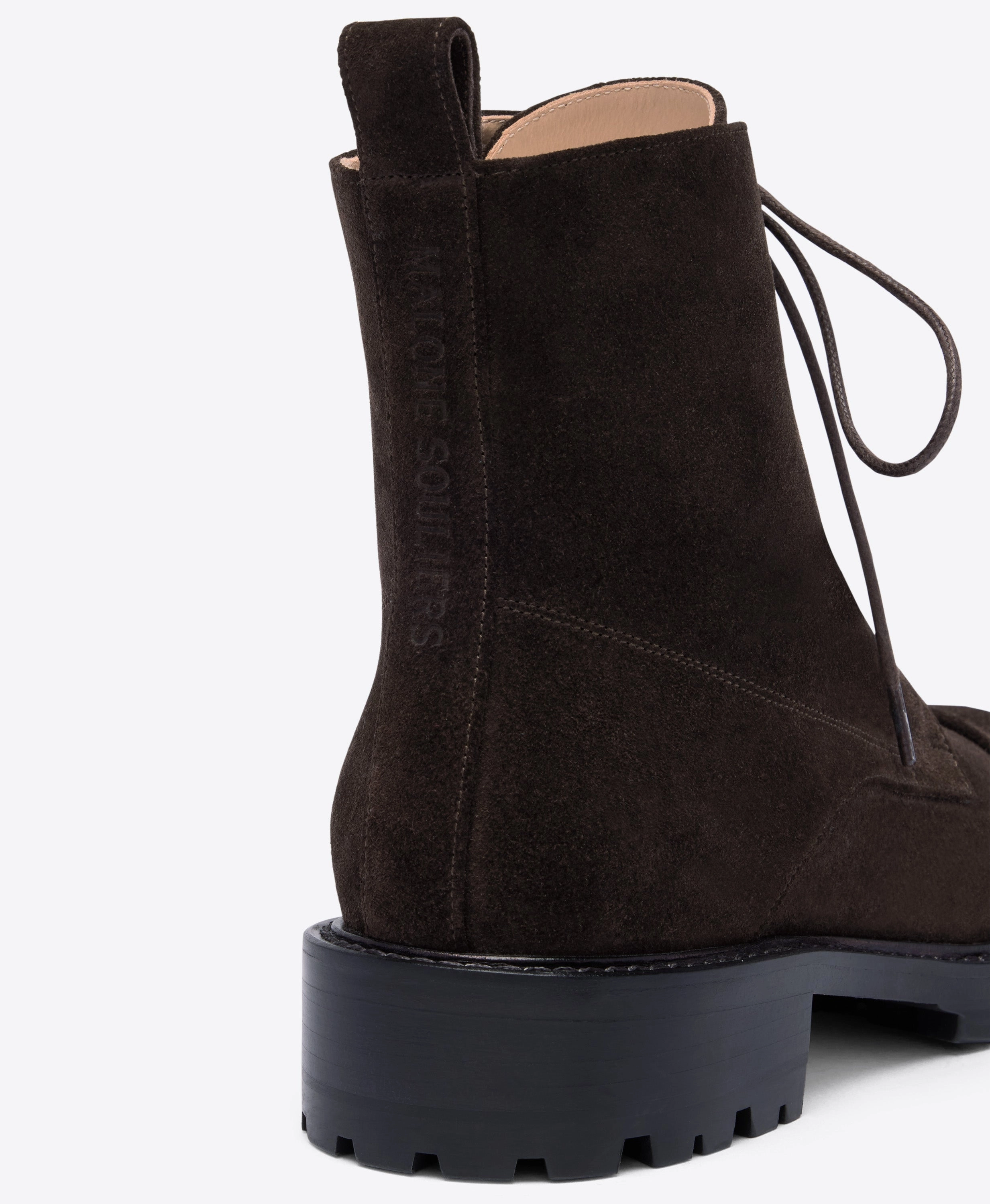 Miller Dark Brown Suede Combat Boots American Rag Laina Closed Toe Ankle Combat Boots