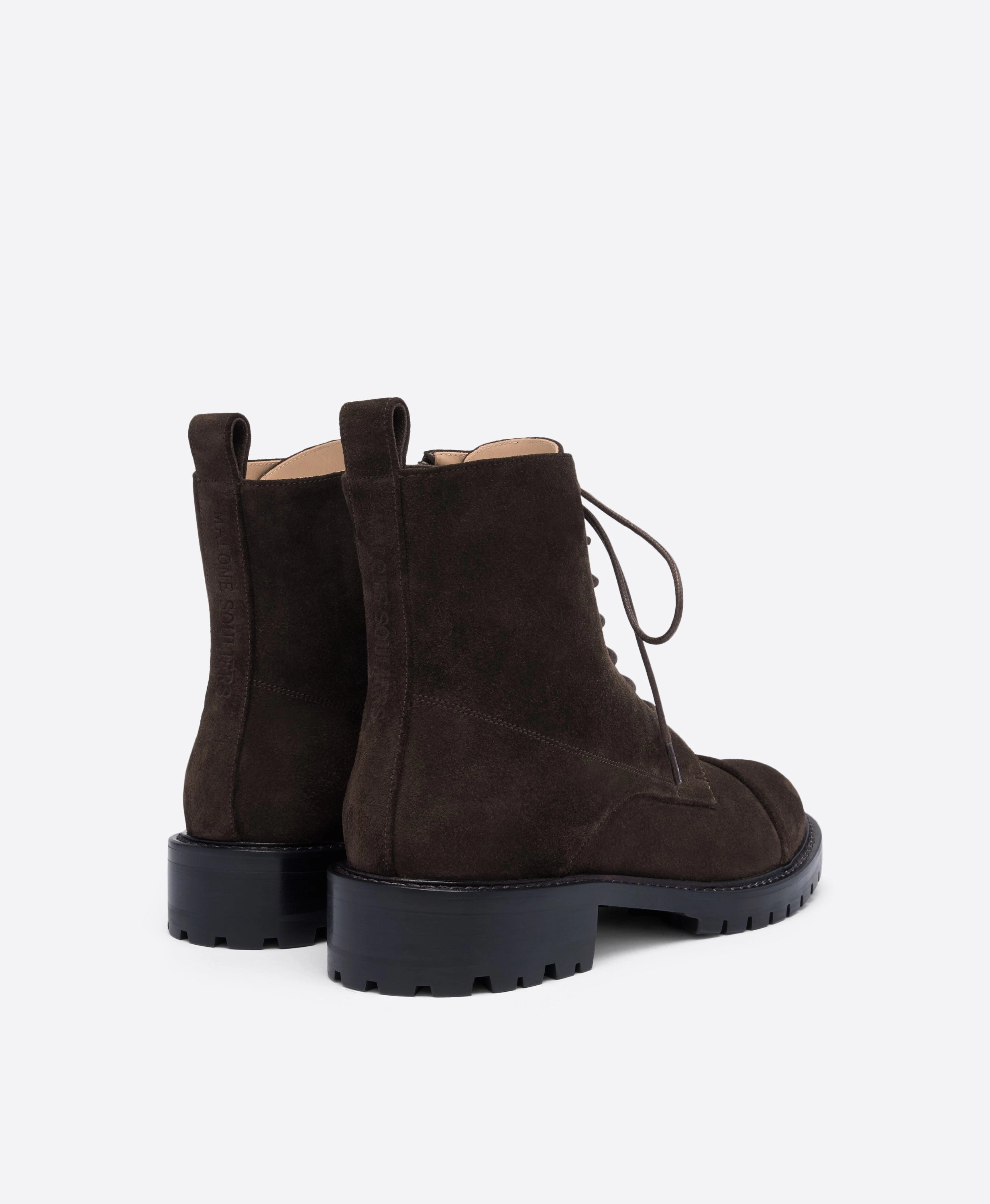 Miller Dark Brown Suede Combat Boots Pink Sparkly Combat Boots