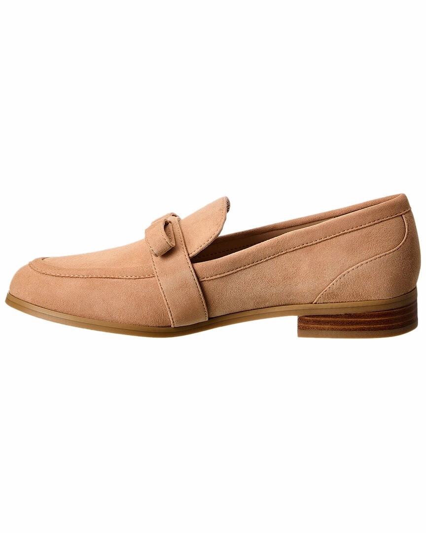 Sand Loafers Stuart Weitzman Emma Bow Suede Loafer