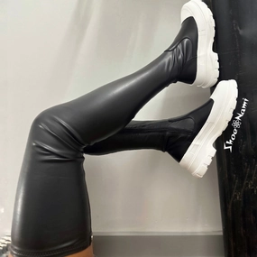 LOVER Black Riding Knee High Boots