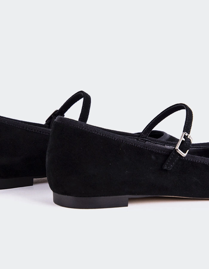 Casilina Black Suede Skechers Mary Janes Shoes