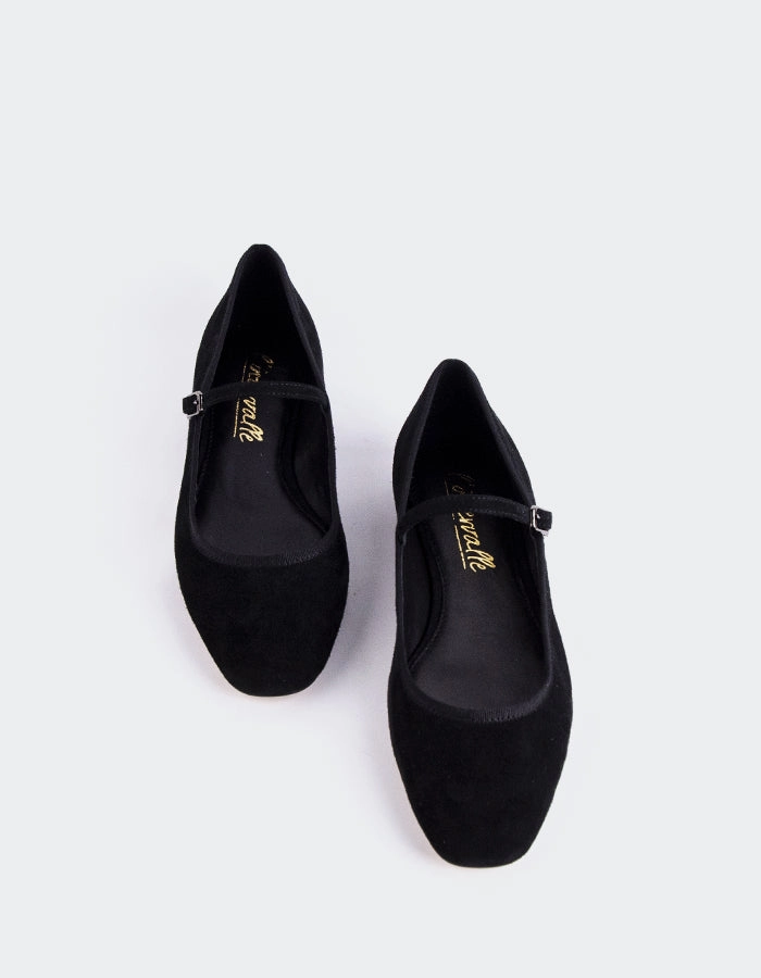 Casilina Black Suede Strictly Comfort Mary Jane Shoes