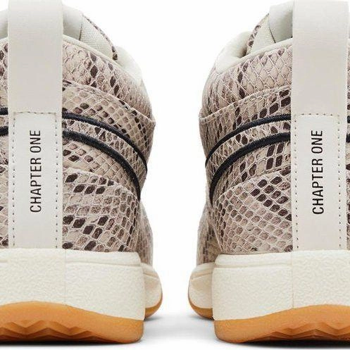 Nike Shoes Air Jordan Retro Nike Men's Book 1 Python Shoes - Cream / Gum Light Brown / Black