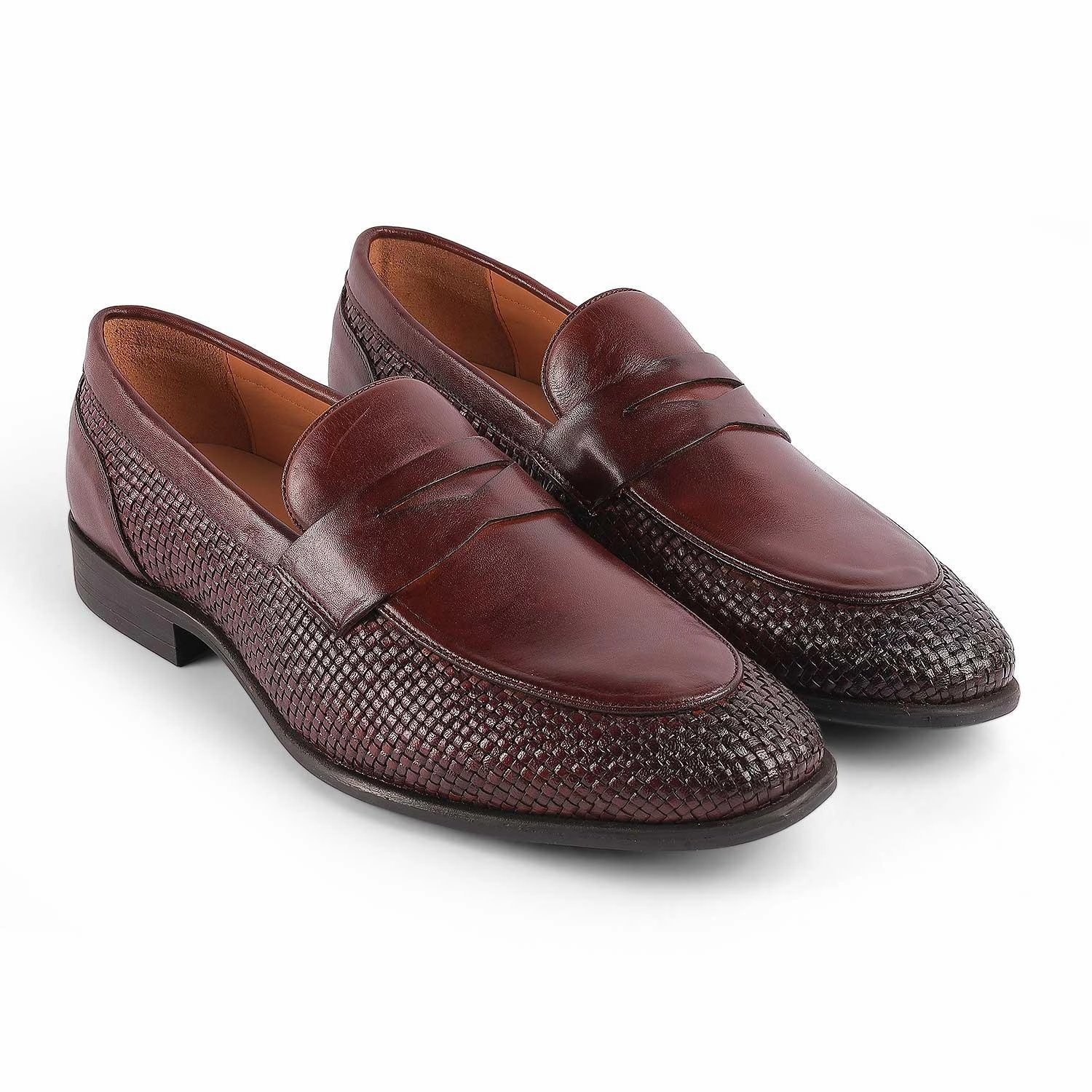 Tresmode Jim Brown Men's Leather Penny Loafers Ladies Soft Leather Loafers