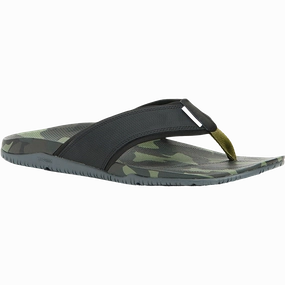 Sweat Proof Flip Flops XTRATUF Men's Auna Black & Camo Slip Resistant Sandal AUNM000