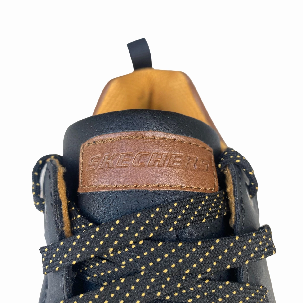 Skechers scarpa casual uomo Benago Treno 66204 BLK nero Sneakers On Dress