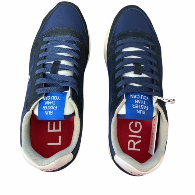 Sun68 Tom Solid Nylon scarpa da uomo Z32101 07 navy Spinning Sneakers