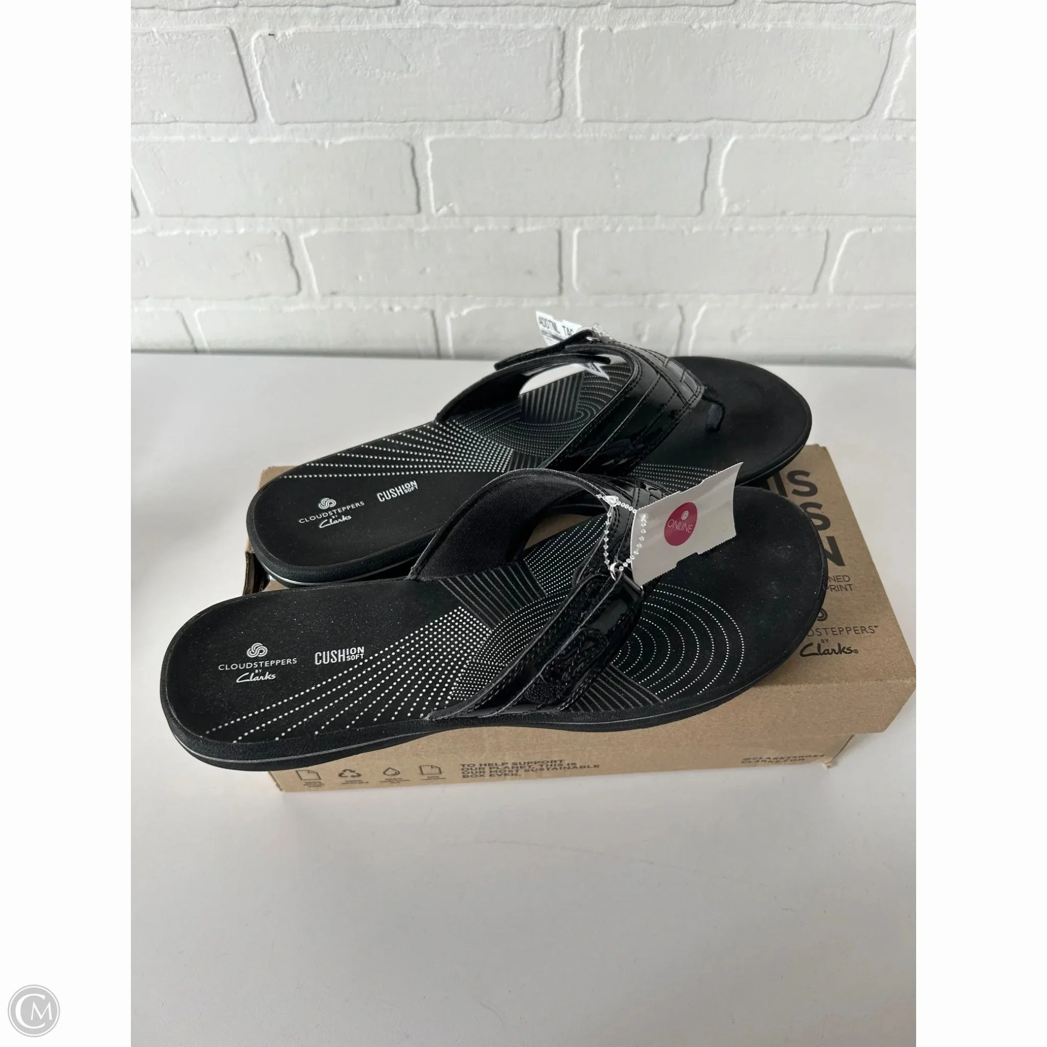 Couple Flip Flops Sandals Flip Flops By Clarks In Black, Size: 11