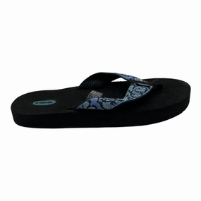 Sandals Flip Flops By Teva In Black & Blue, Size:10 Flip Flops Water Park Lake Of The Ozarks
