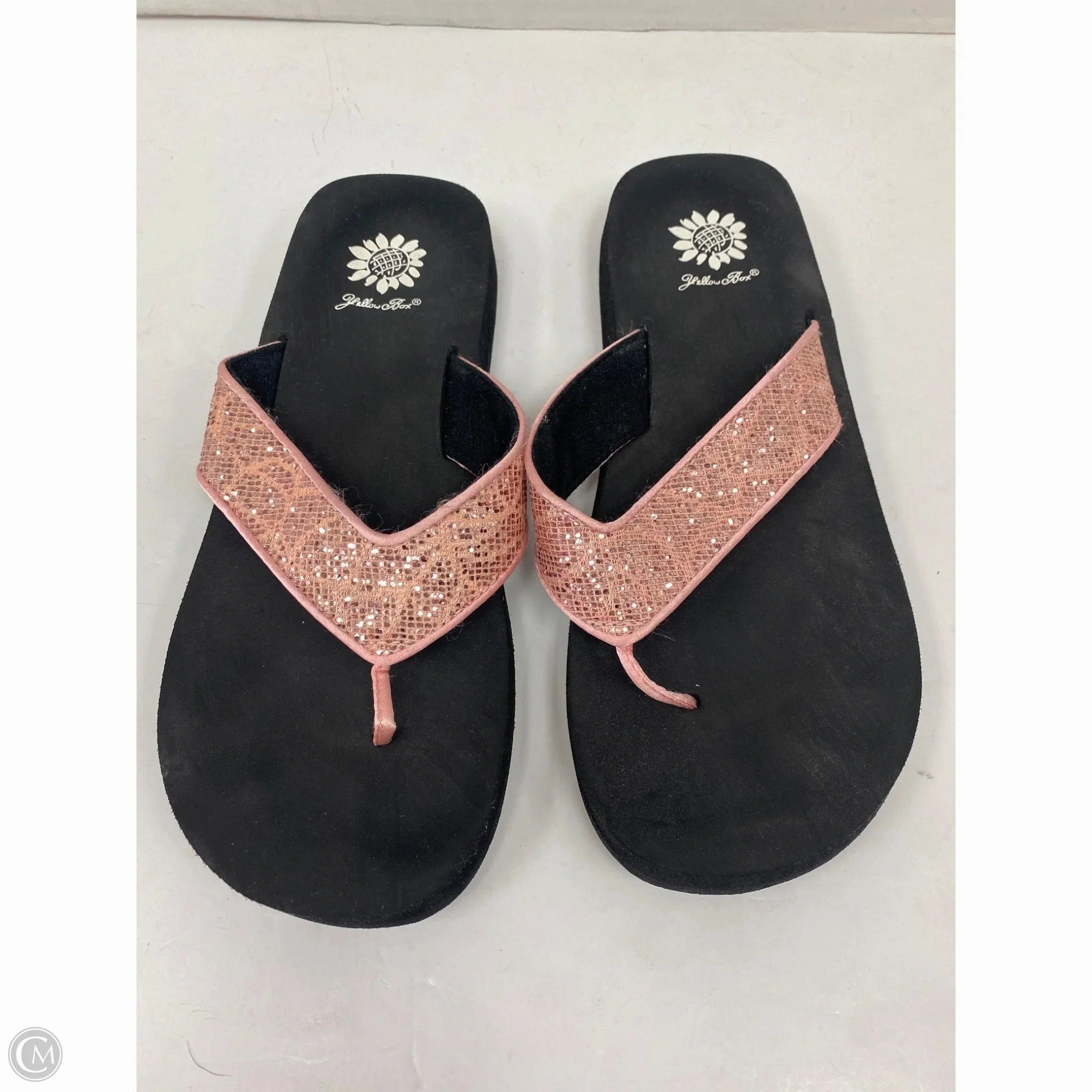 Sandals Flip Flops By Yellow Box In Black, Size: 8.5 Folly Beach Flip Flop Drop