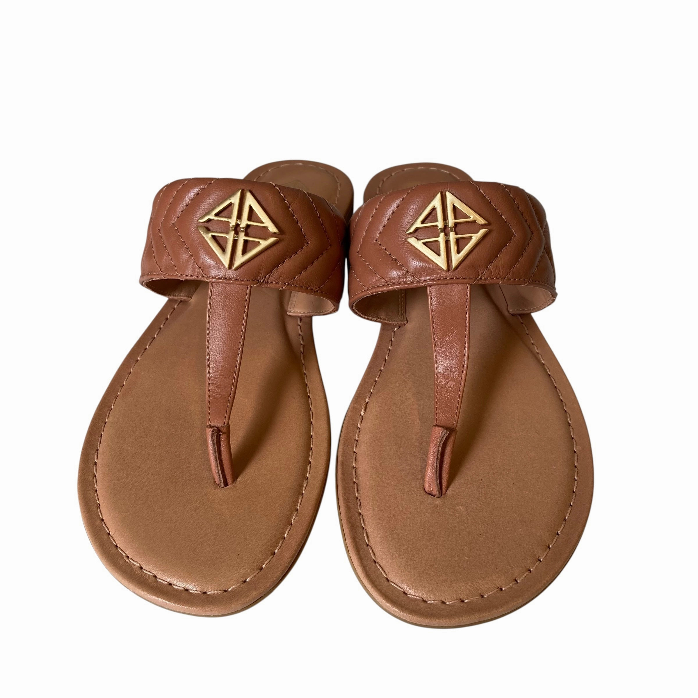 Tire Tread Flip Flops Sandals Flip Flops By Antonio Melani In Tan, Size:7