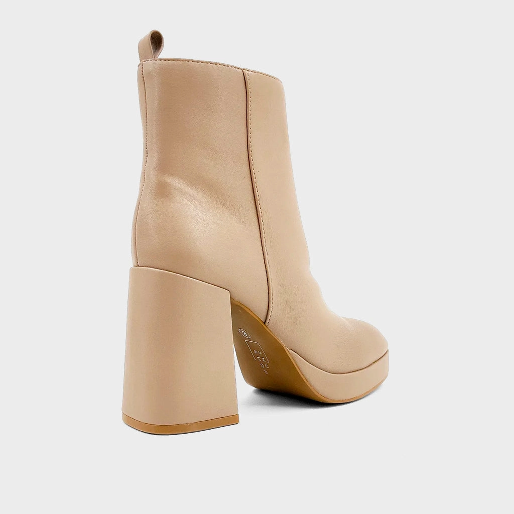 Quad Smooth Leather Platform Chelsea Boots WADI