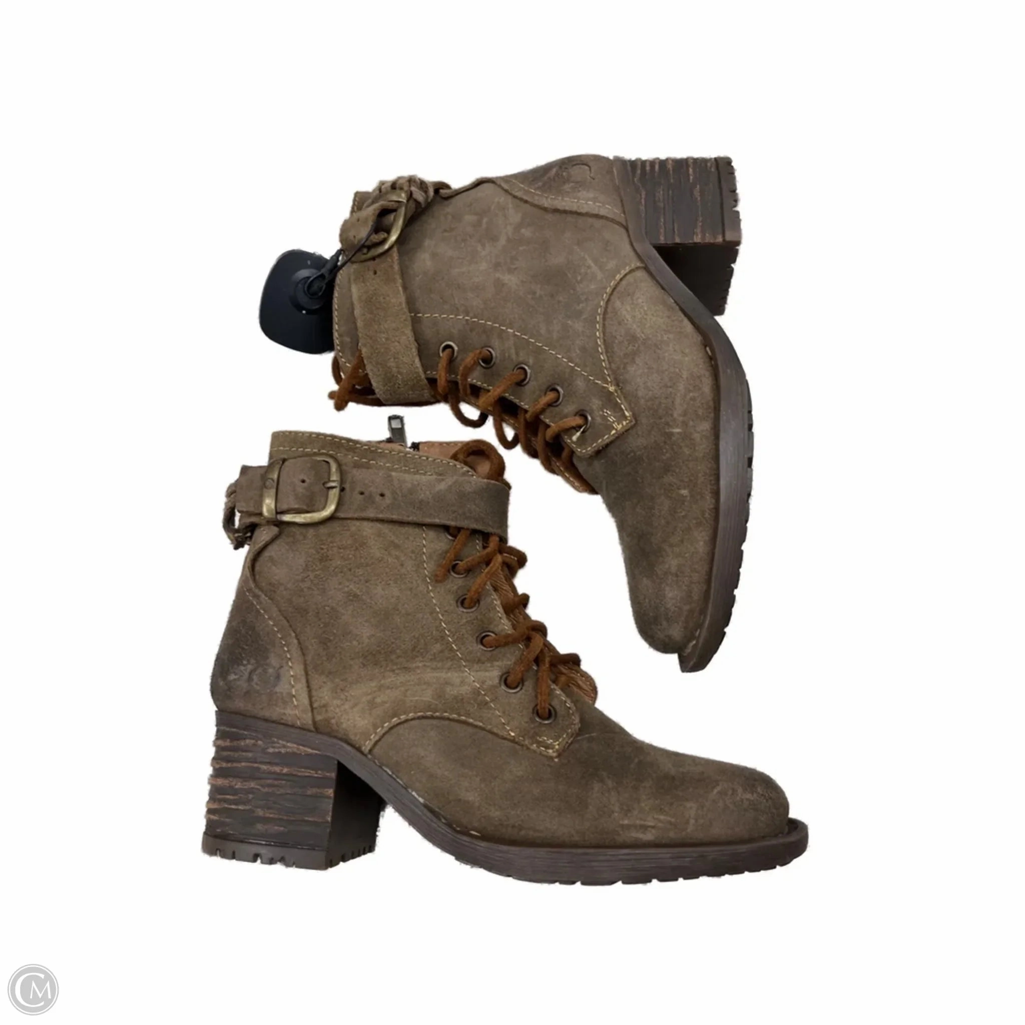 Combat Boots Plantar Fasciitis Boots Combat By Born In Brown, Size: 6.5