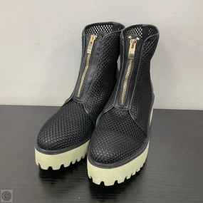 Retro Style Combat Boots Boots Combat By All Black In Black, Size: 8