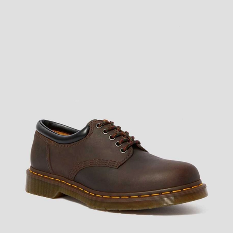 Dr. Martens 8053 Leather Oxford in Dark Brown - Unisex Oxfords Wide Feet