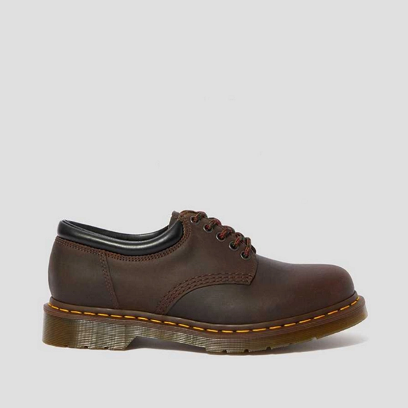 Dr. Martens 8053 Leather Oxford in Dark Brown - Unisex Moc Toe Oxford