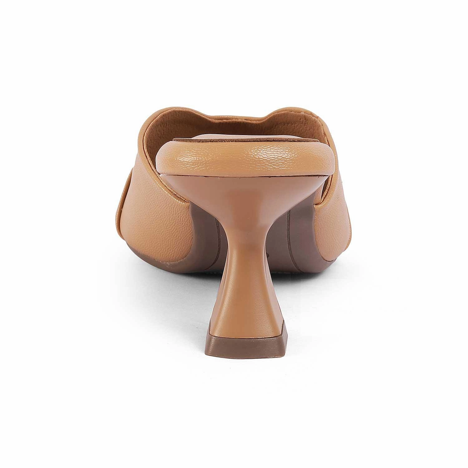 Tresmode Trigger Beige Women's Dress Heel Sandals Schutz Sandals