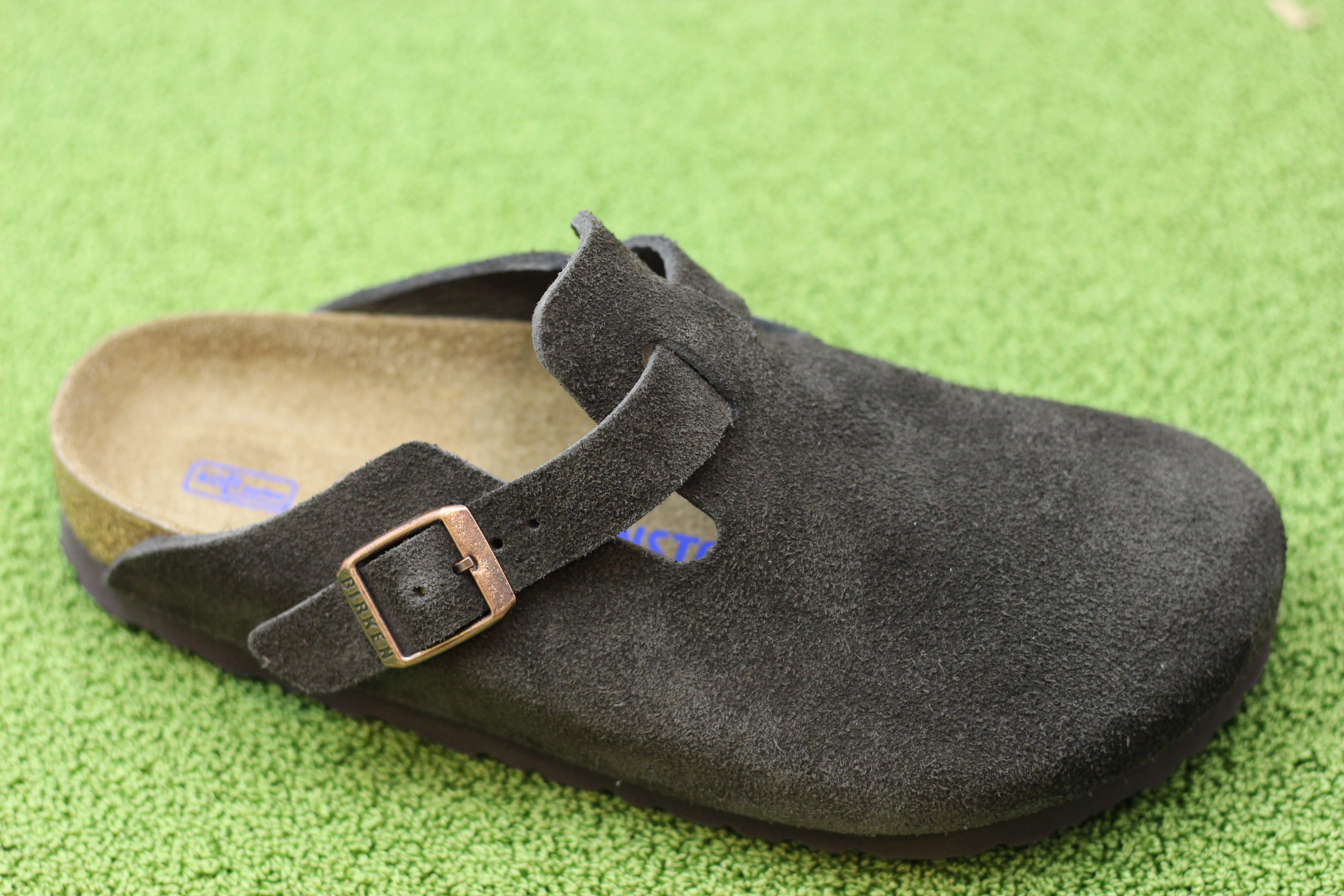 Massage Fit Slip Ons Women's Boston Clog - Mocha Suede