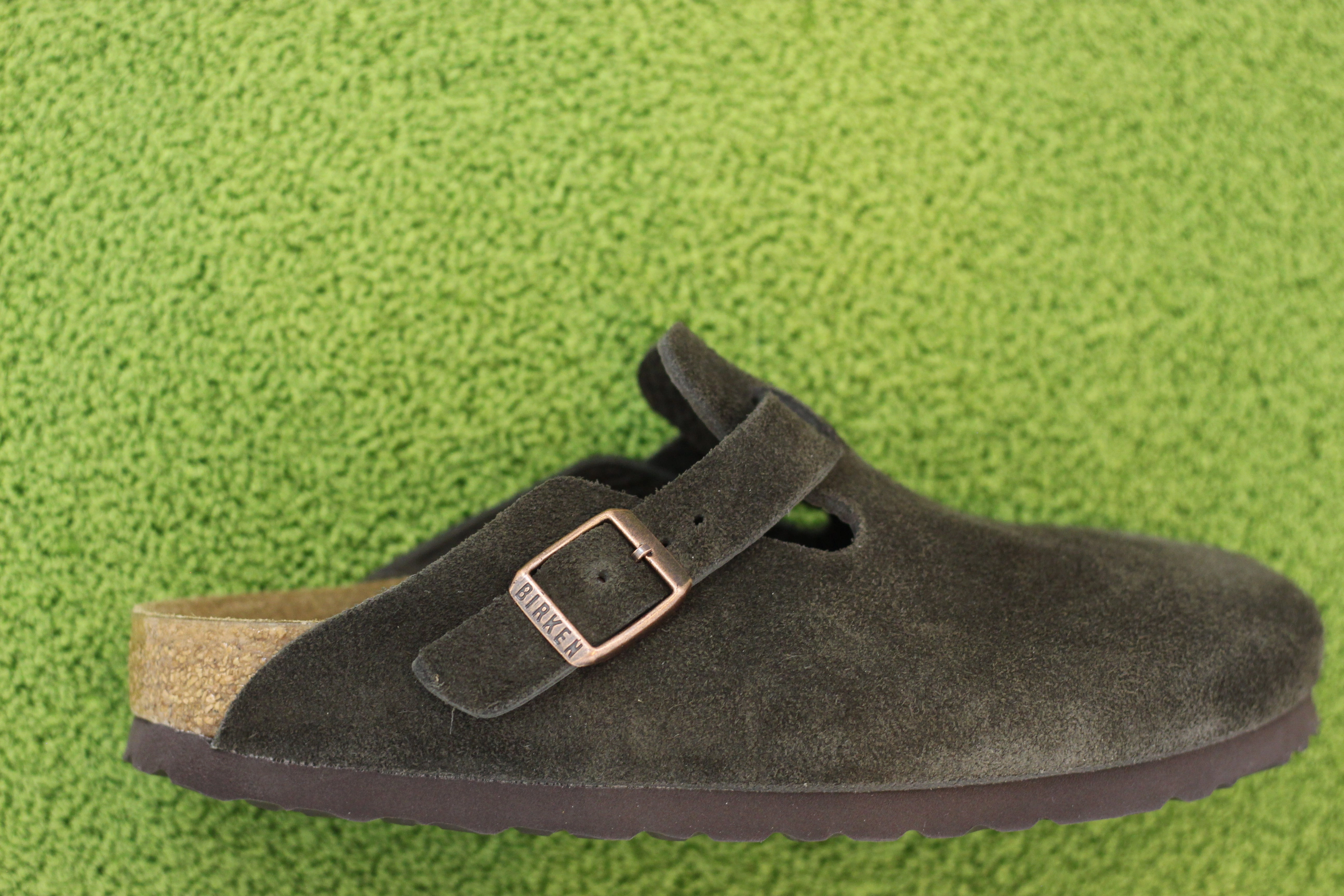 Velvet Slip Ons Most Comfortable Slip On Women's Boston Clog - Mocha Suede