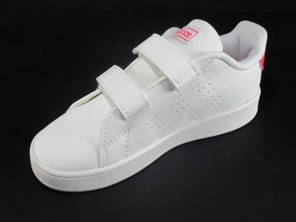 Flat Feet Sneakers Adidas scarpa sneakers da ragazza Advantage EF0300 bianco-rosa