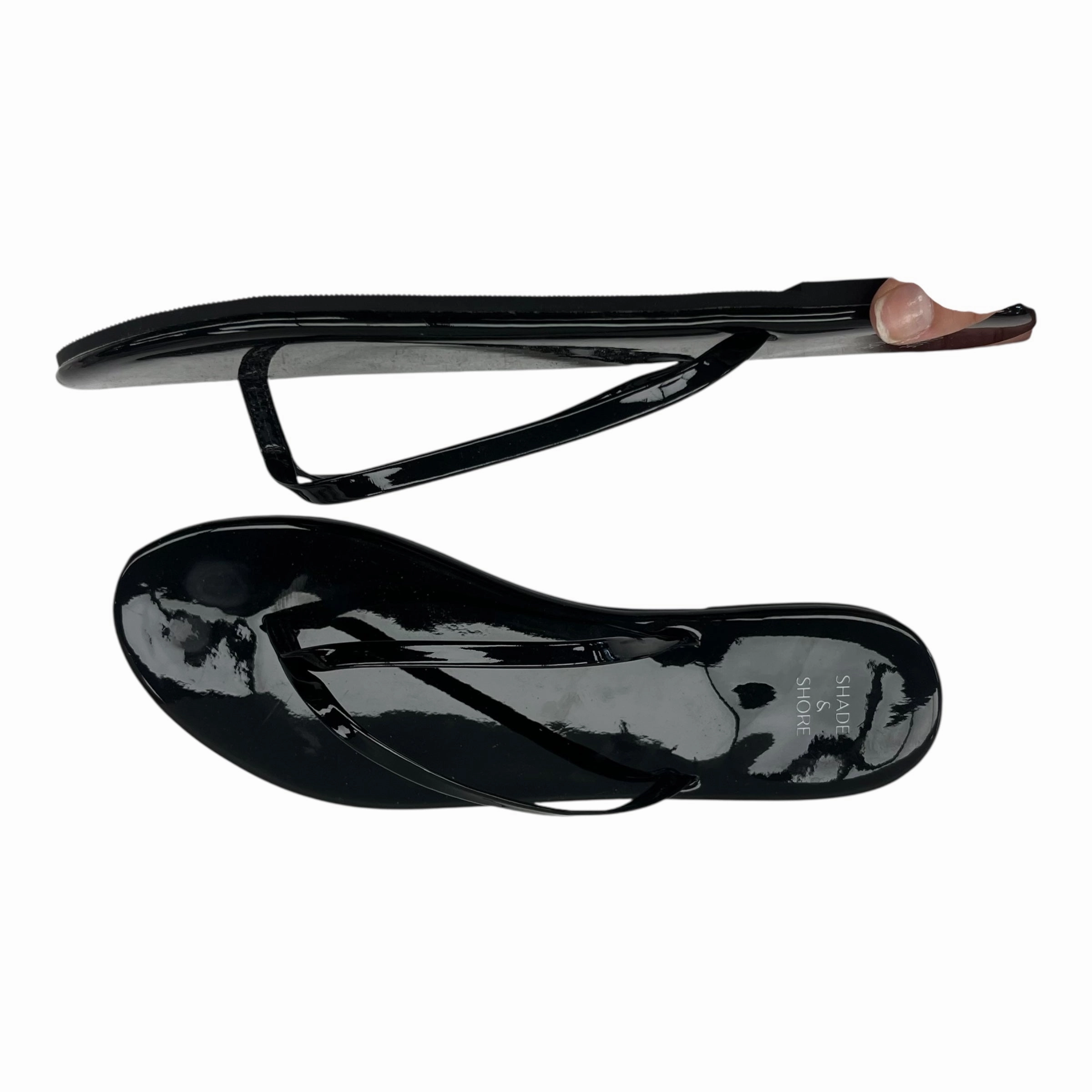 Pedicure Flip Flops Sandals Flip Flops By Shade & Shore In Black, Size:11