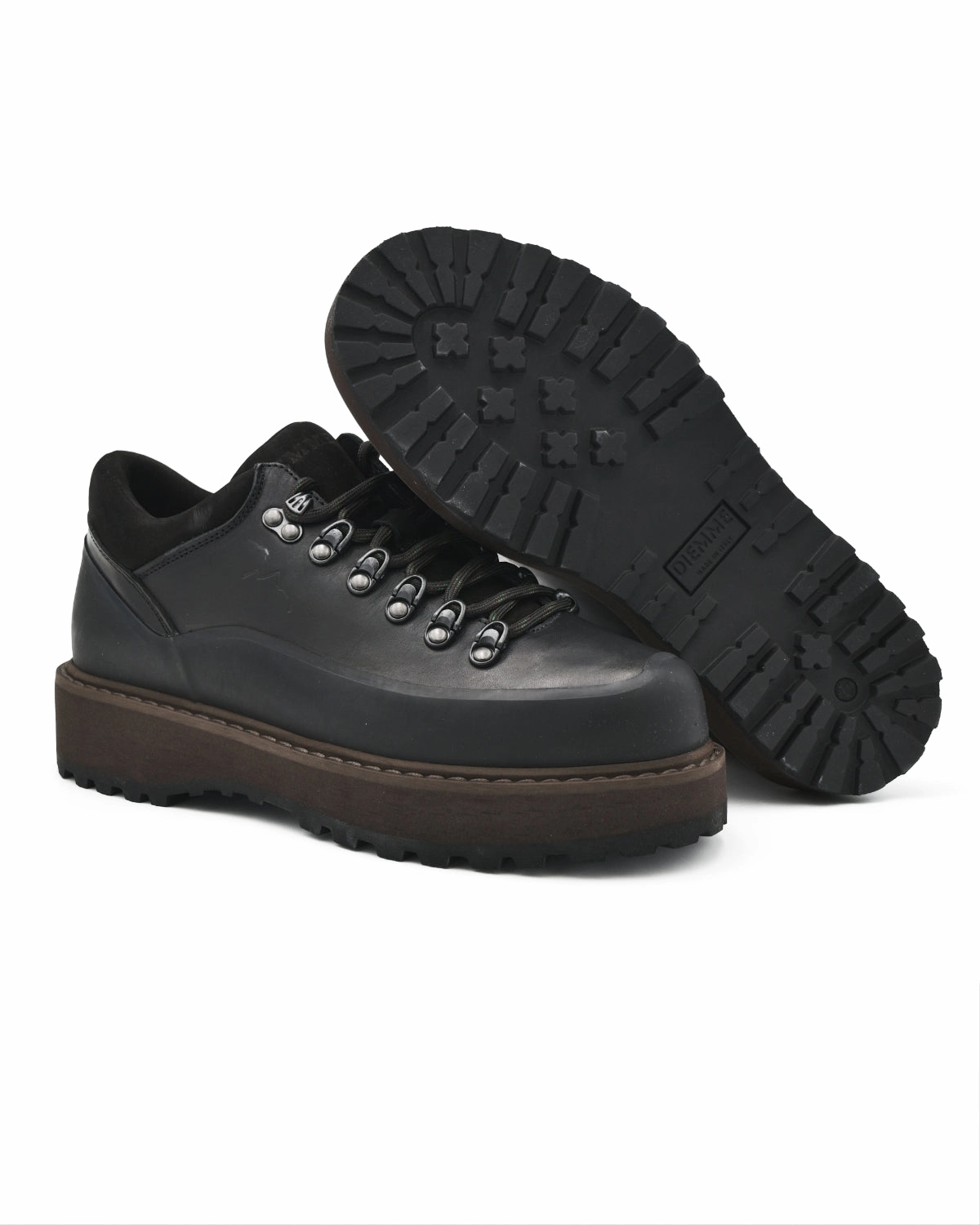 Hoka One Hiking Boots Review Diemme Cornaro in Black Leather (Men's)