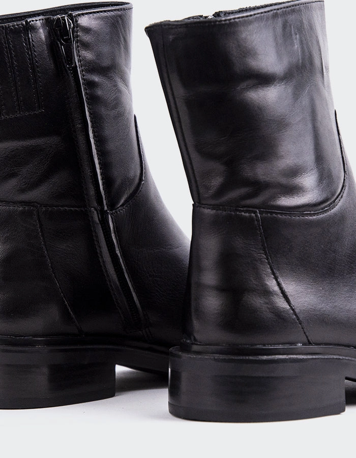 Zipper Boots Orosi Black Leather
