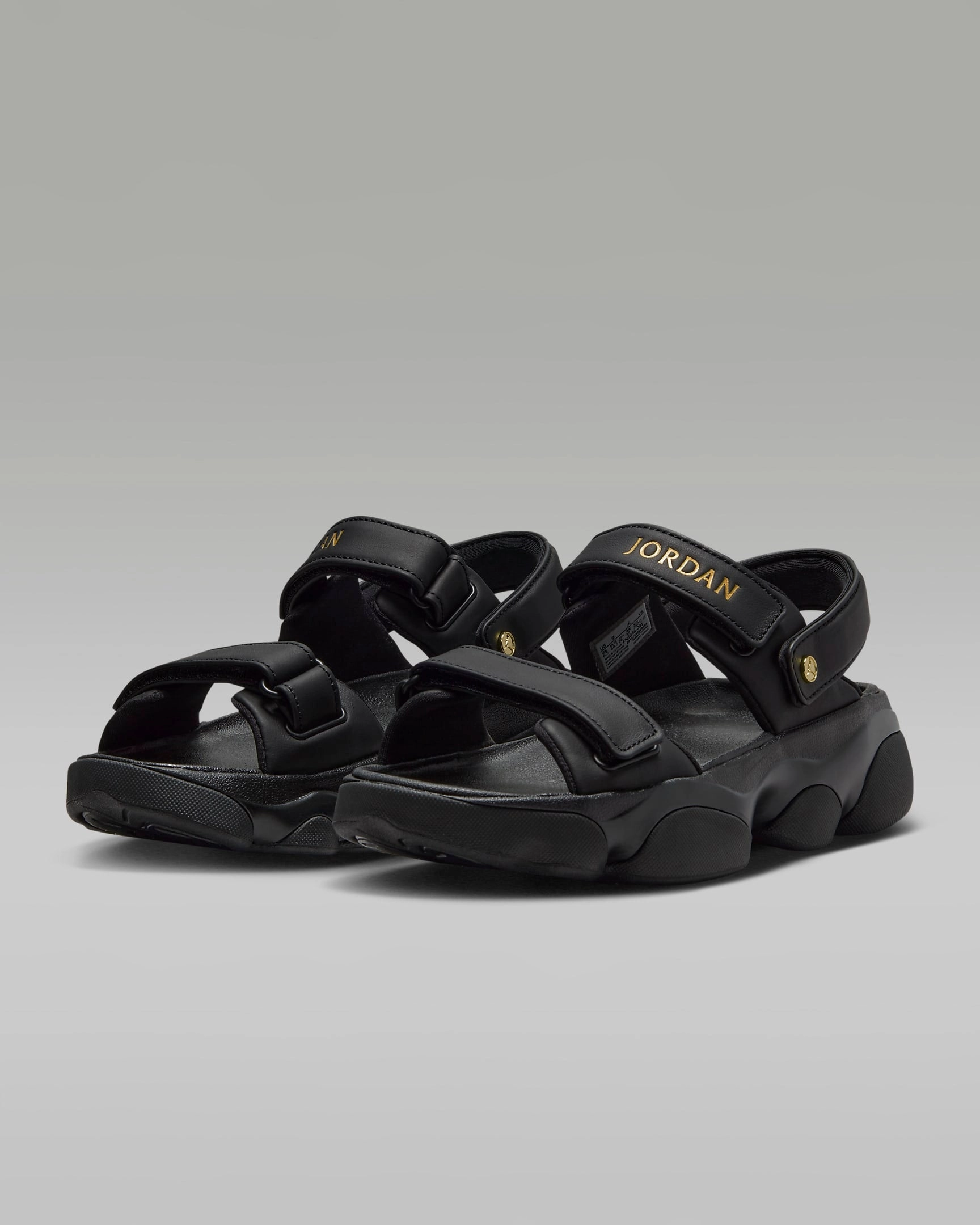 Nike Women's Jordan Deja Sandals - Black / Metallic Gold Quince Shearling Slippers