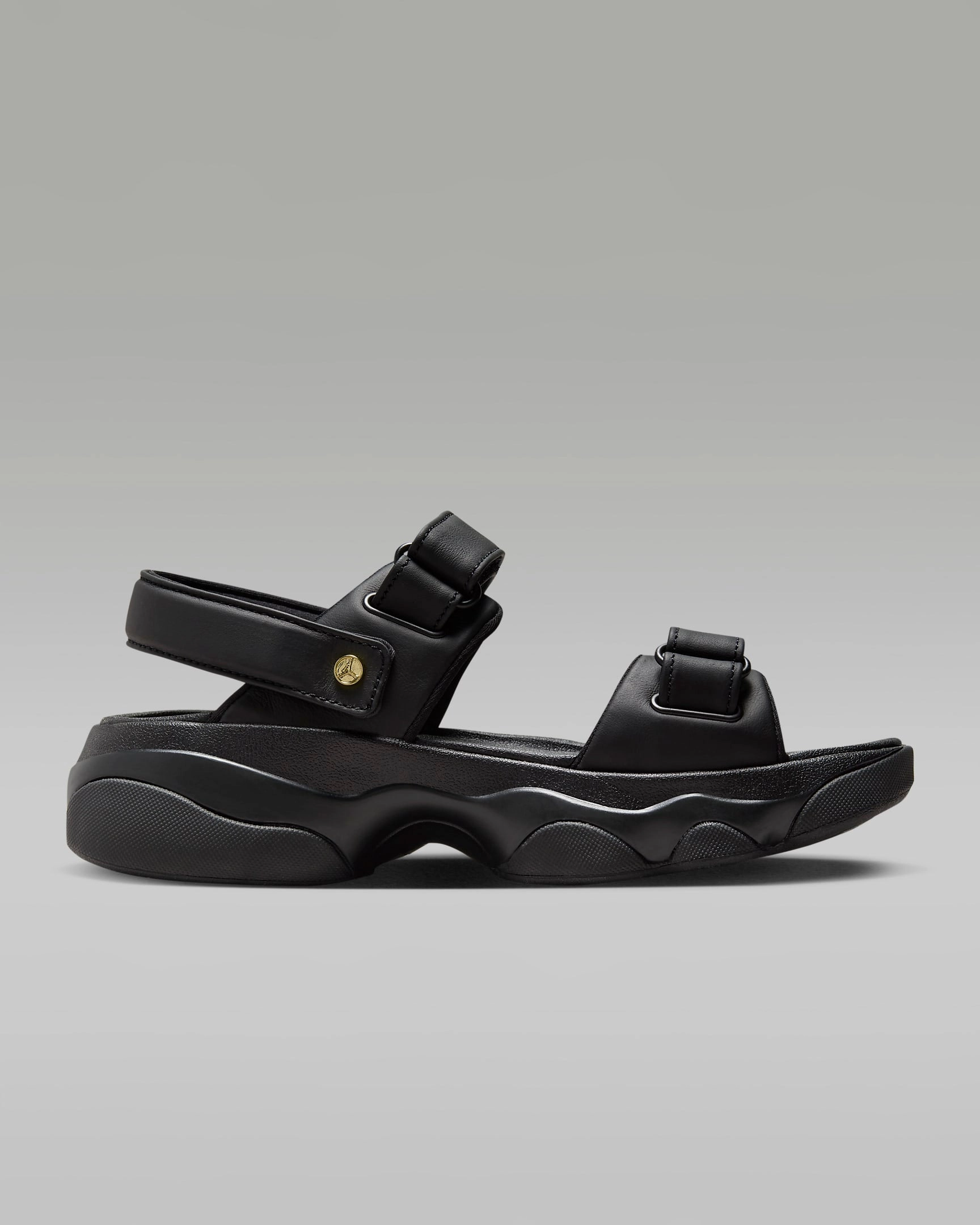 Nike Women's Jordan Deja Sandals - Black / Metallic Gold Slippers Moccasins