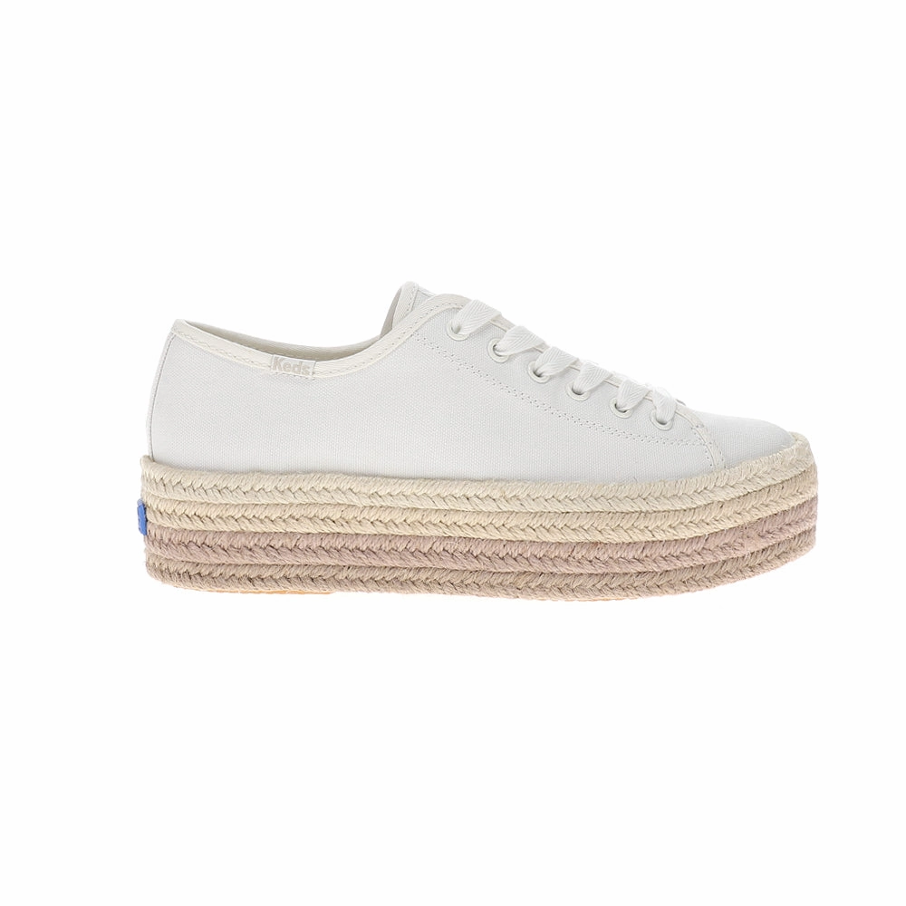 Triple Up Canvas Jute Foxing Lace Up Sneakers Red Nike Tennis Shoes