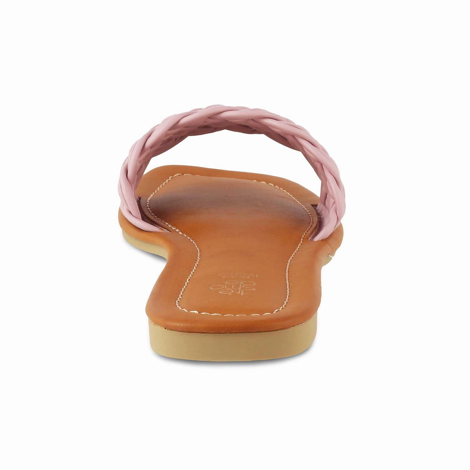 The Royza Pink Women's Casual Flats Tresmode Split Toe Flat Shoes