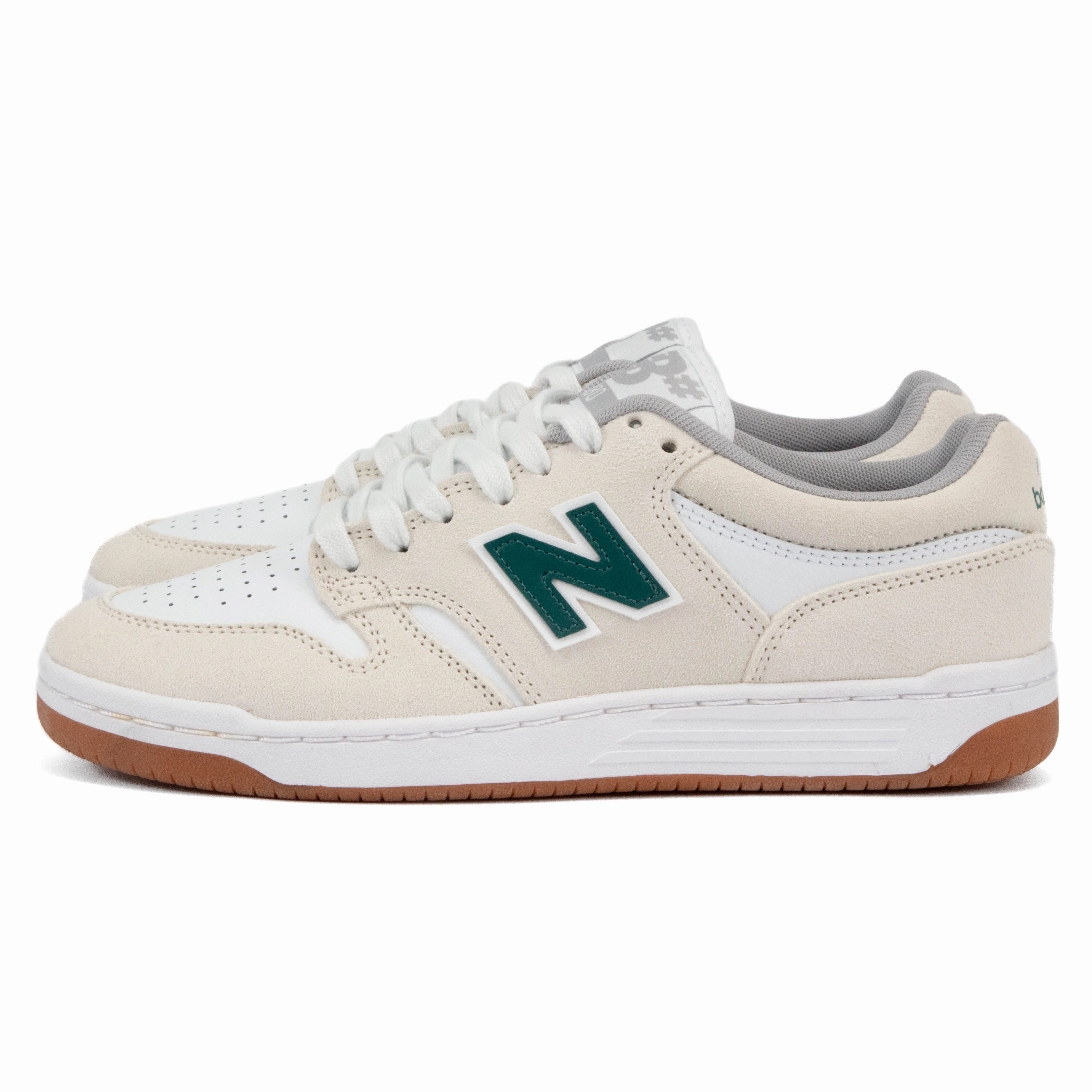 New Balance - 480 JDI (White/Green) Basketball Shoes That Improve Vertical