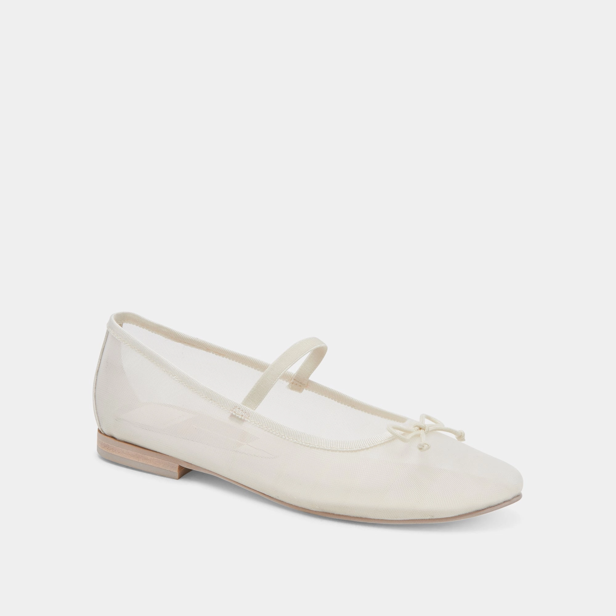 CADEL BALLET FLATS IVORY MESH Shoes That Convert From Heels To Flats