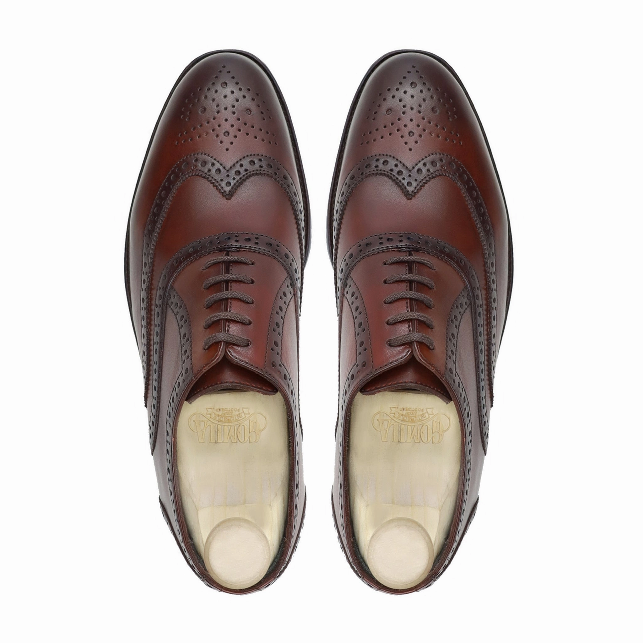 Worchester - Men's Reddish Brown Calf Leather Oxford Shoe Oxford Style Shoes