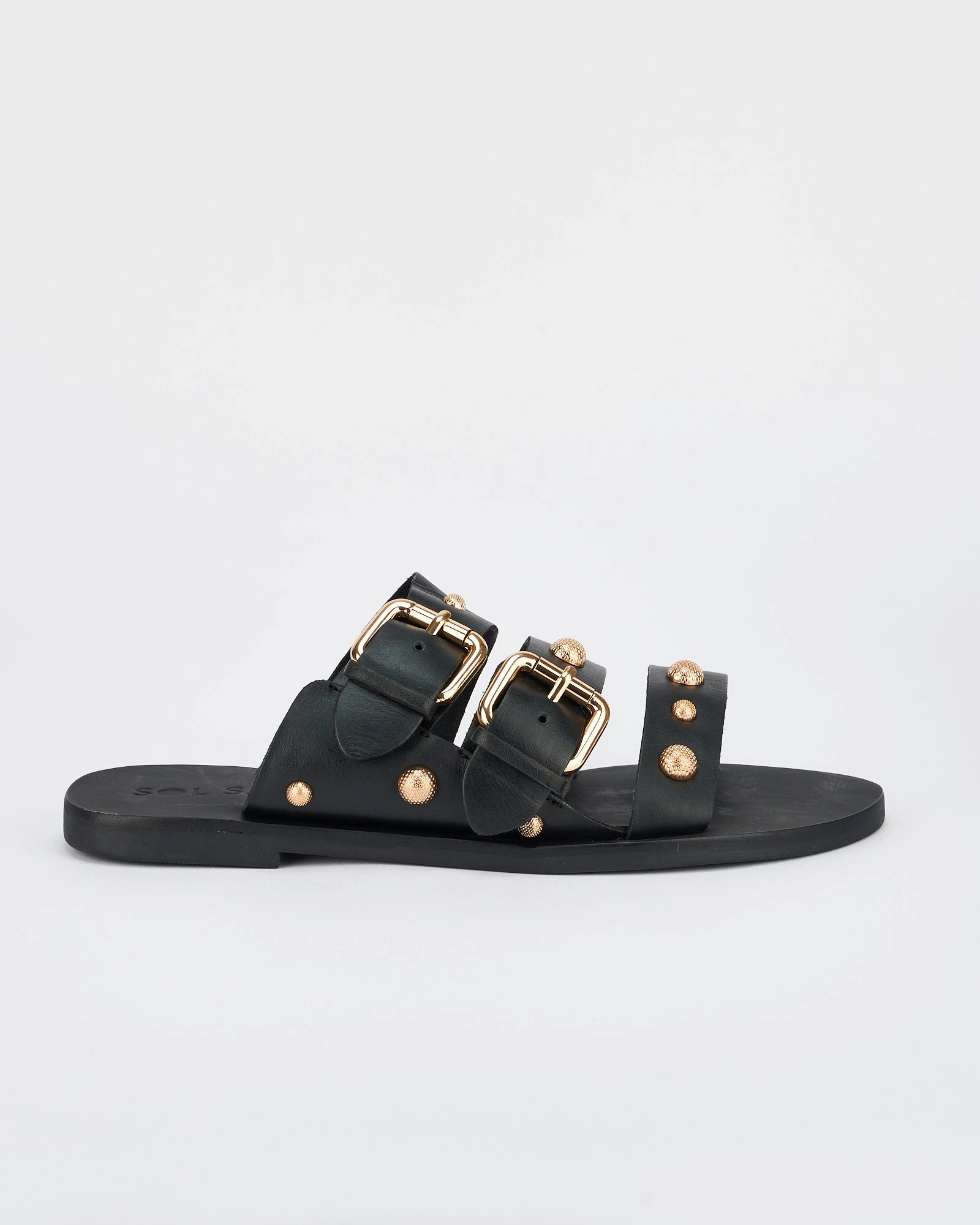 Hvar Slide Black/Gold Martial Arts Slippers