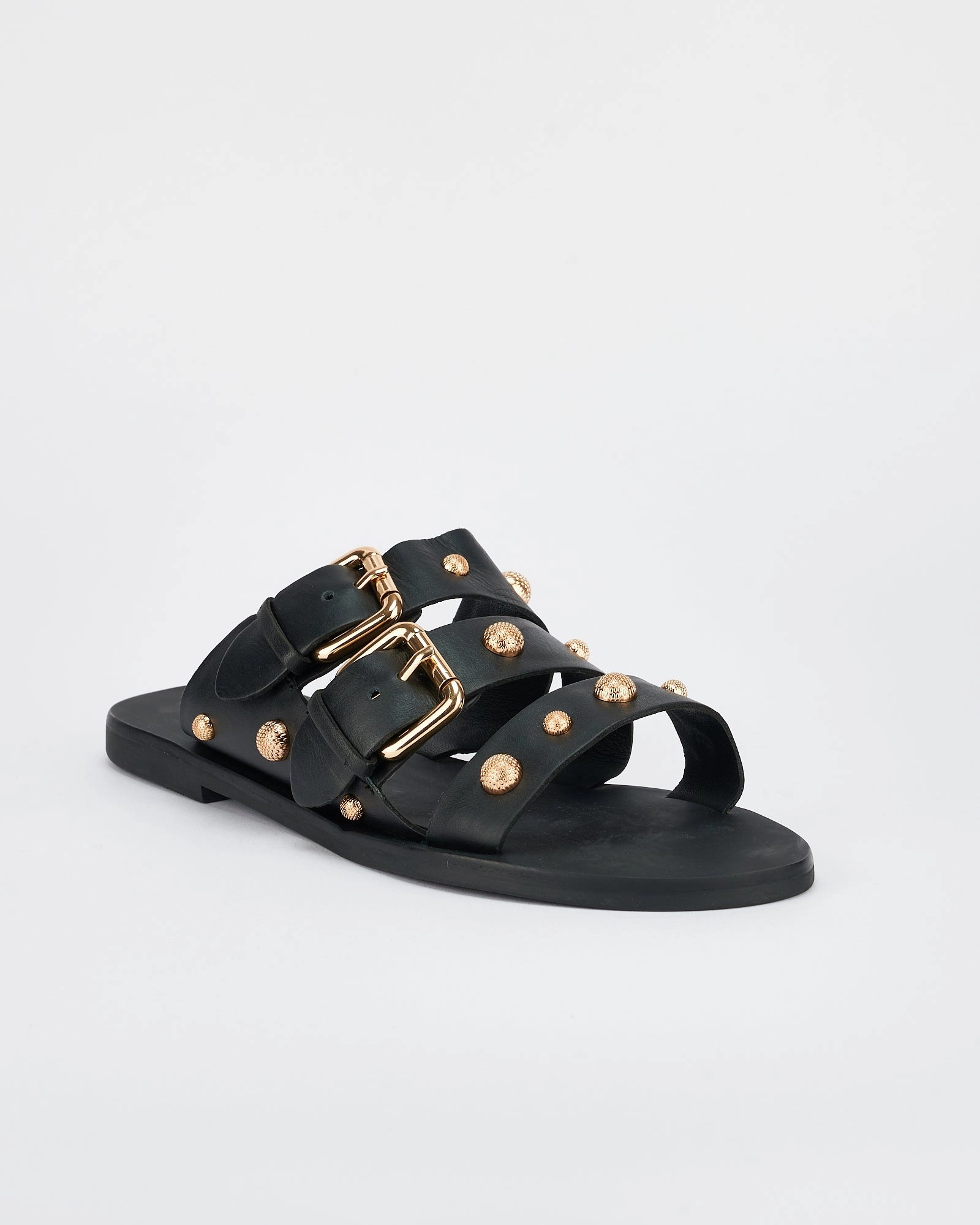 Ryka Slippers Hvar Slide Black/Gold
