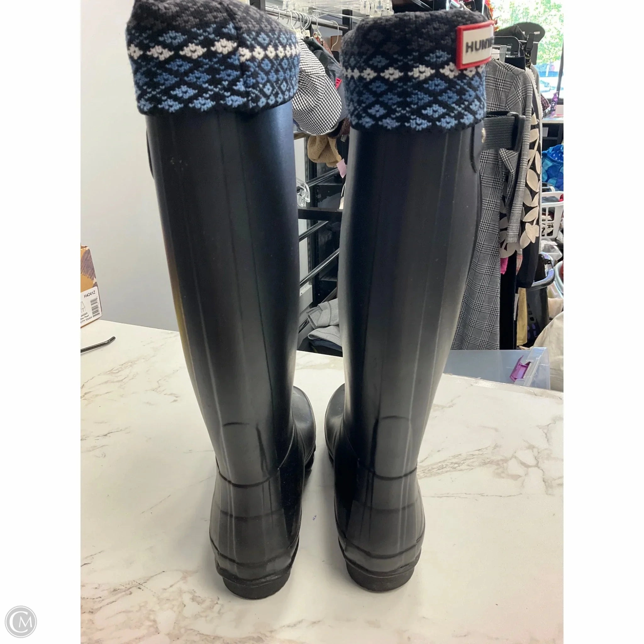 Boots Rain By Hunter In Black, Size: 7 Spring Step Bergan Rain Boot