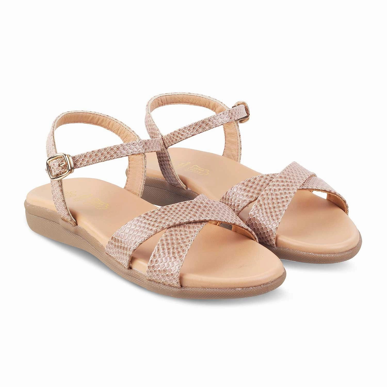 Shoe Dept Flats The Abackstrap Beige Women's Casual Flats Tresmode