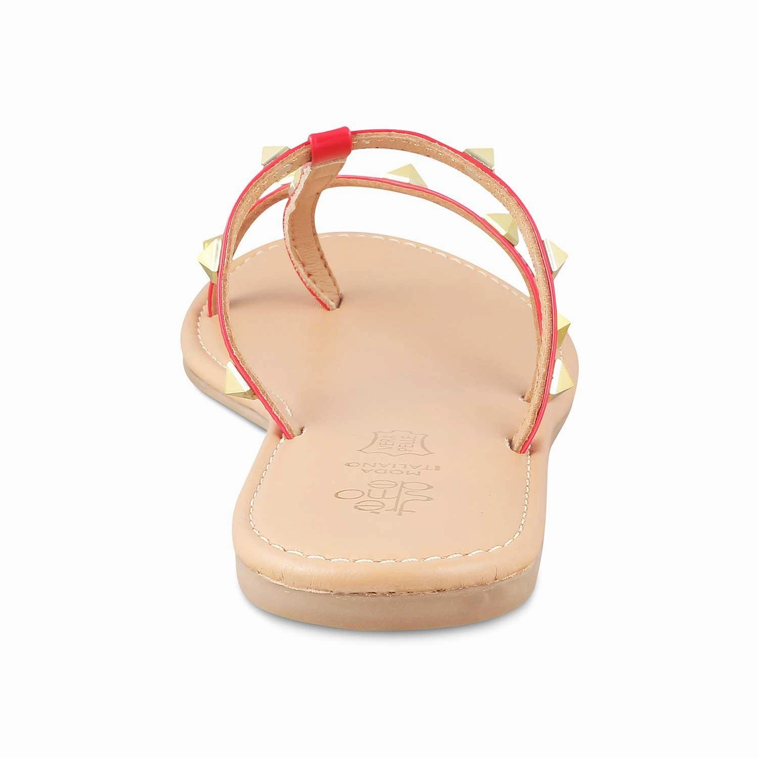 The Astud-2 Red Women's Casual Flats Tresmode Flexible Flats Shoes