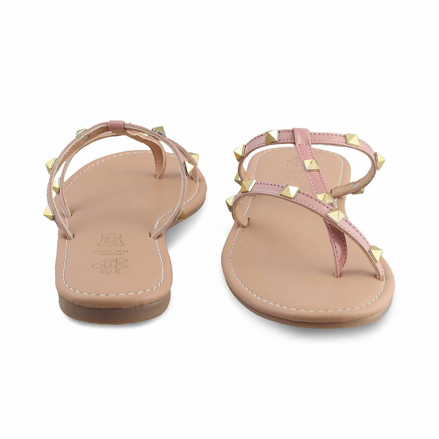 Cherry Flats Shoes The Astud Pink Women's Casual Flats Tresmode