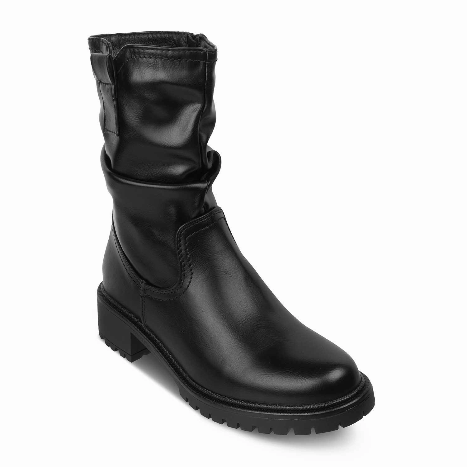 Black Fold Over Boots The Baye Black Women's Boots Tresmode