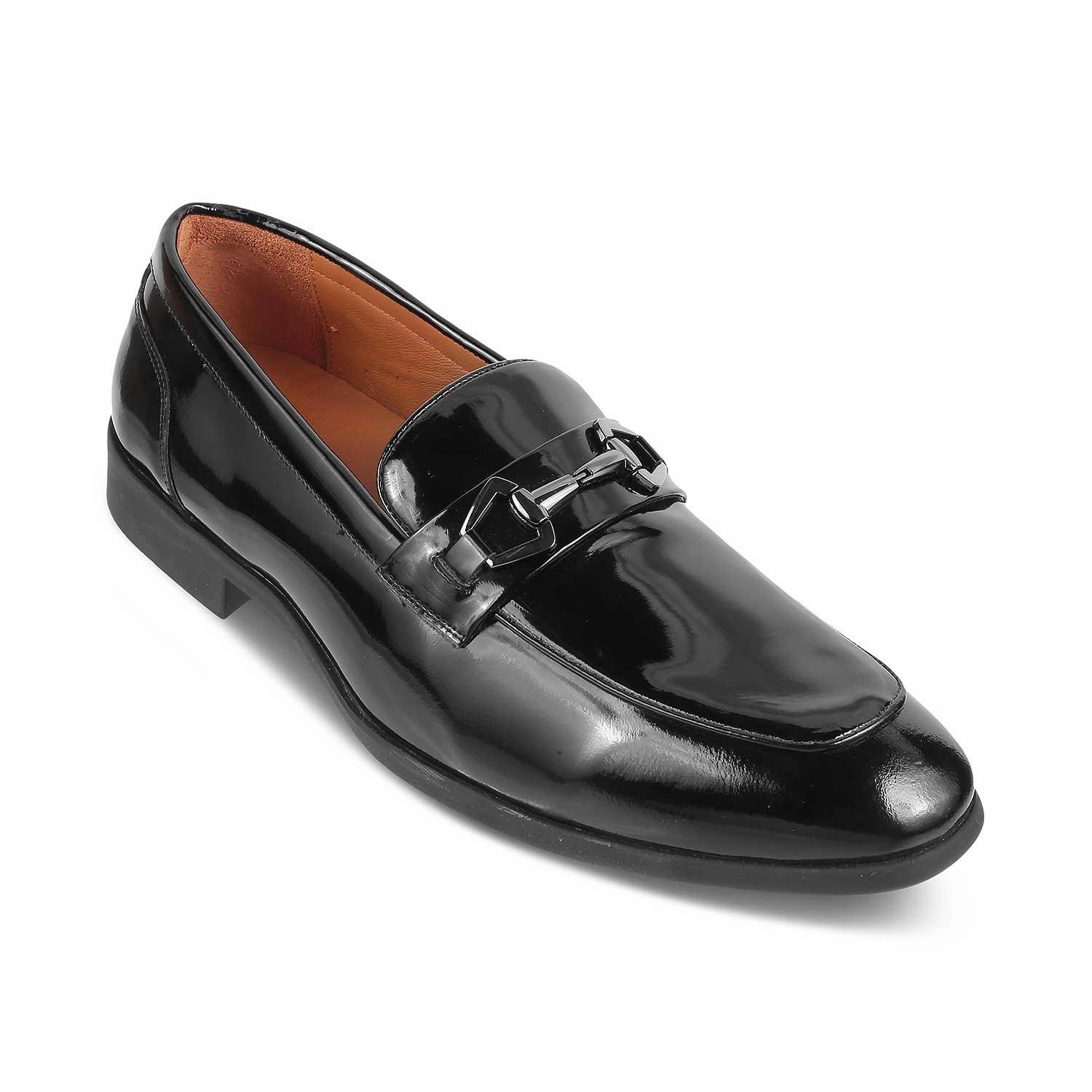 Loafers Price The Biden Black Men's Leather Loafers Tresmode