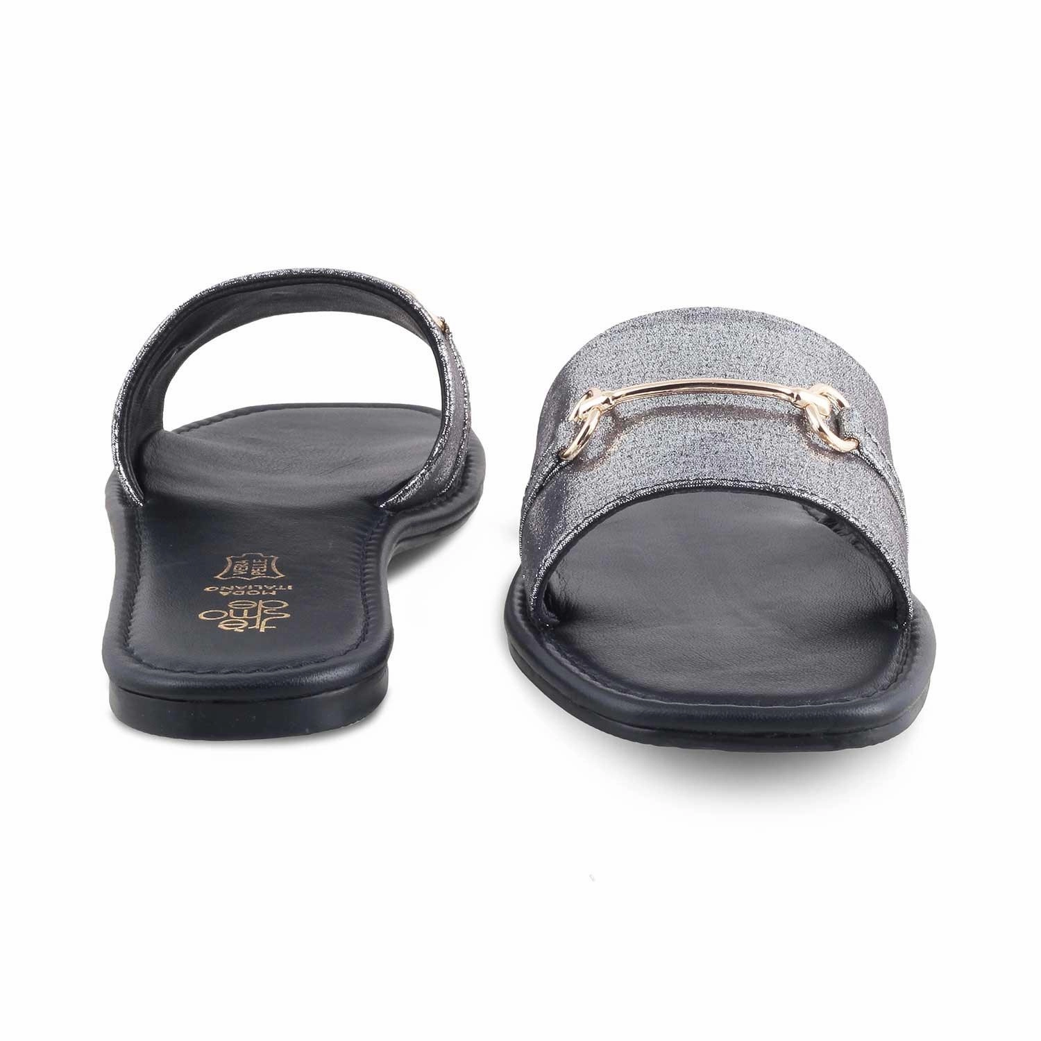 The Cari Pewter Women's Dress Flats Tresmode Comfortable Shoes For Work