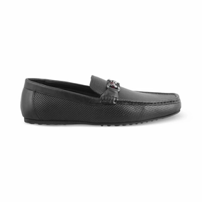 Loafers Flower The Cedrive Black Men's Driving Loafers Tresmode