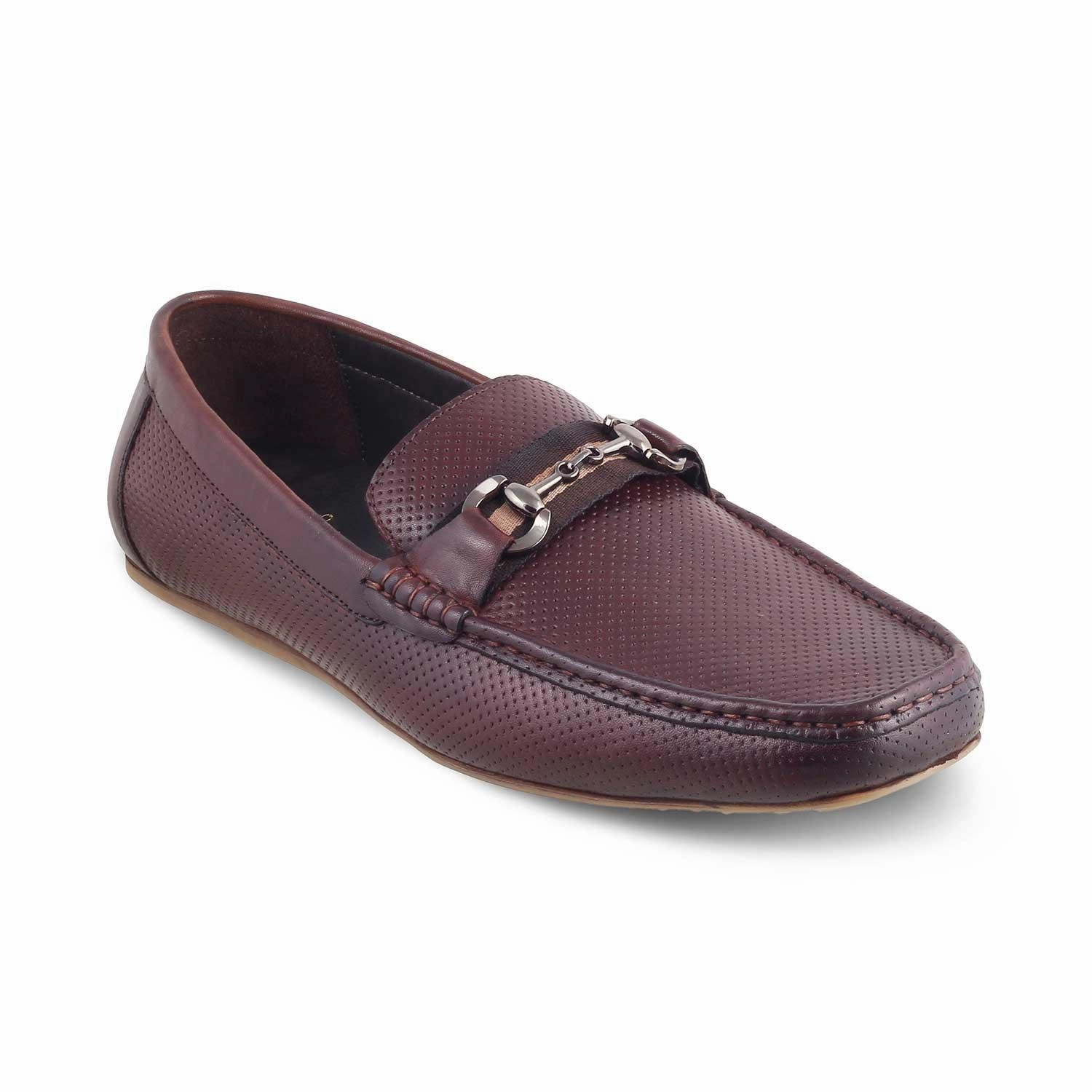 The Cedrive Brown Men's Driving Loafers Tresmode Aligator Loafers