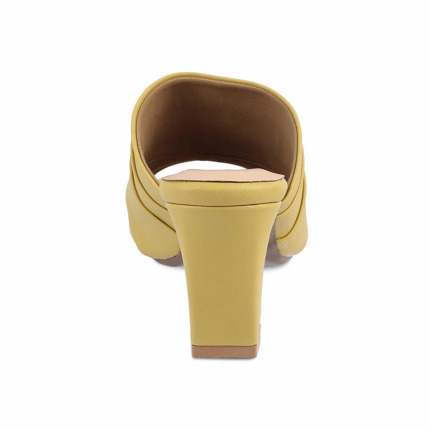 Coach Platform Sandals The Coco Yellow Women's Dress Block Heel Sandals Tresmode