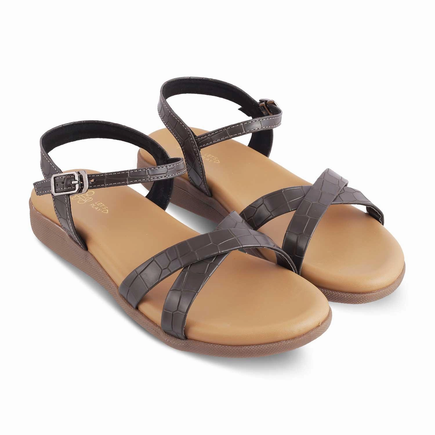 Flower Shoes Flats The Crosstile Grey Women's Casual Flats Tresmode