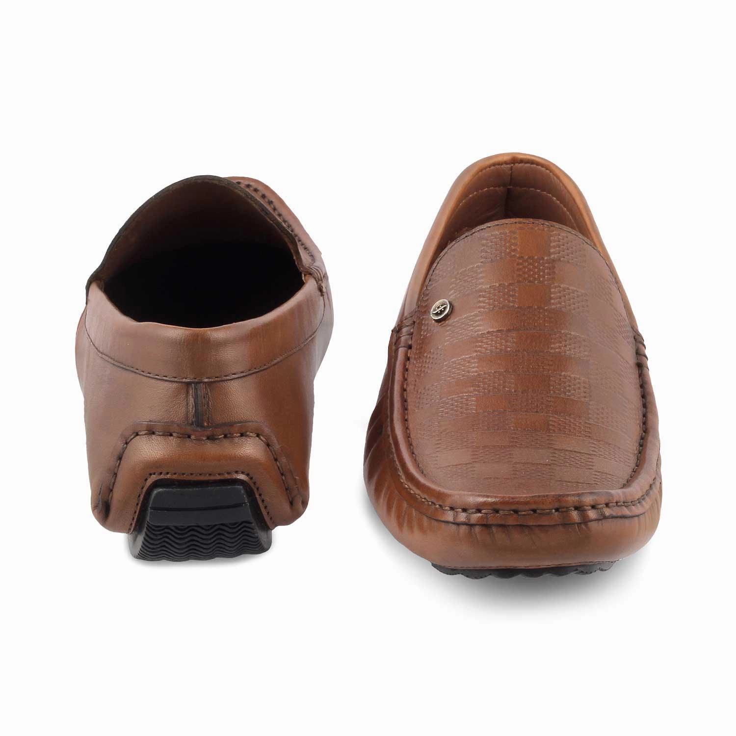 Progres Loafers The Kloaf Brown Men's Leather Driving Loafers Tresmode